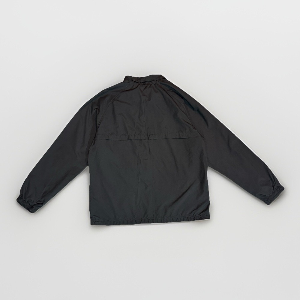 Nike Full Zip Track Jacket Black Gray Reflective Stripe Swoosh Logo Men's XL - Picture 2 of 12